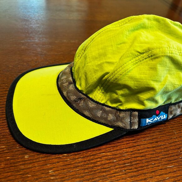 KAVU Strapcap Trail Running Hat Medium Yellow/Tan - Picture 1 of 3